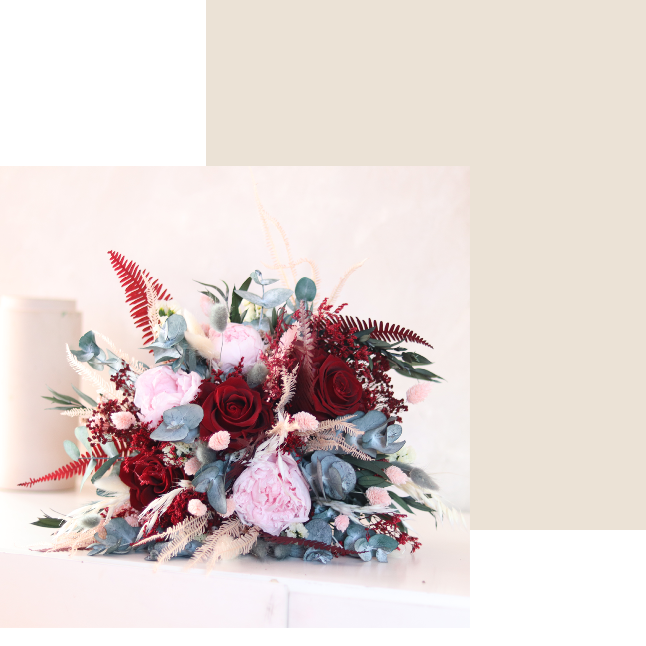 Bouquet fleurs séchées Bellagio